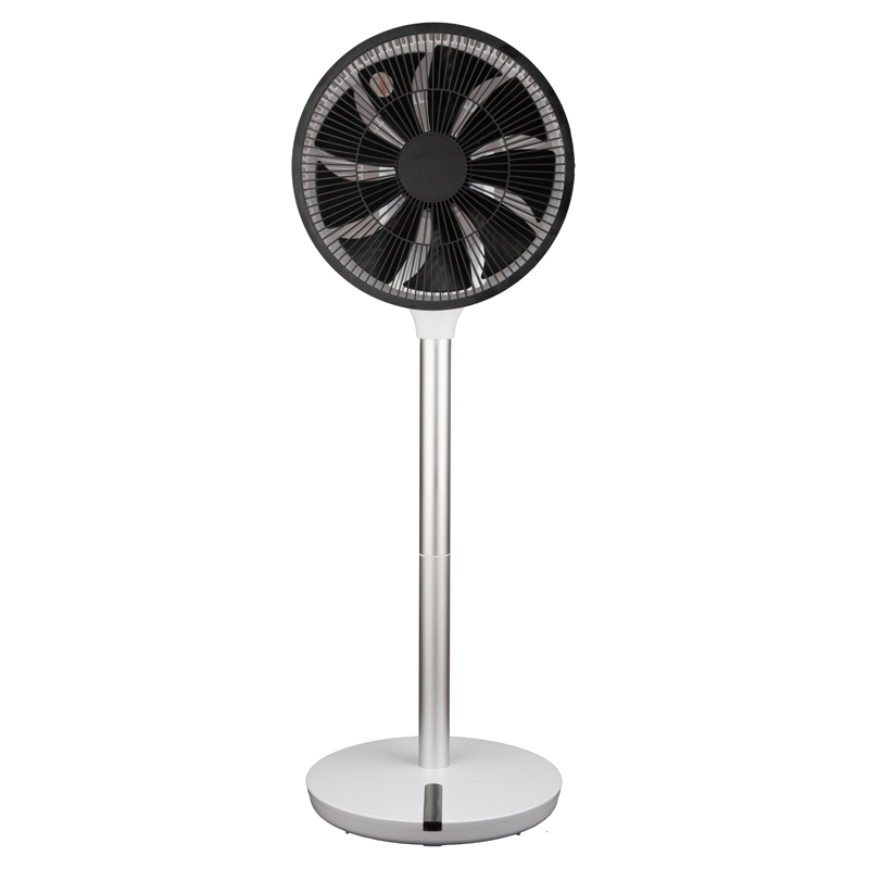 Quiet DC Motor Oscillating Standing Pedestal Turbo Silence 12" Fan, Powerful and Quiet Speed, with 12 Speed setting and timer, 3 Silent Modes, 16h On/Off Timer, 2 in 1 convertible to both stand and desktop, touch panel digital display, 8 meter range Remot