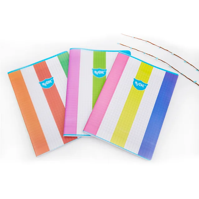 PP cover with 4C printing stapled exercise book