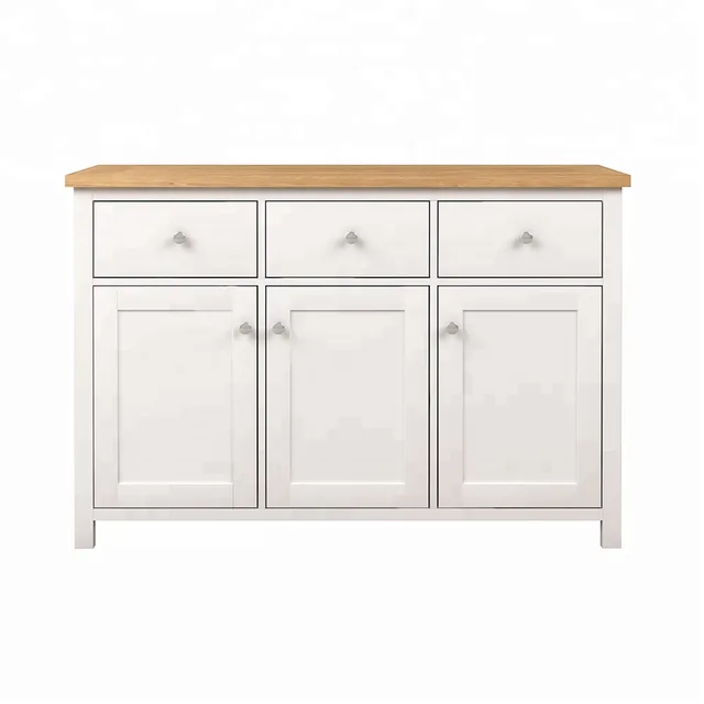 Wooden ash veneer drawer cabinet