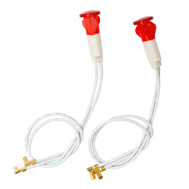 Dia12mm Neon indicator lamp with resistor, cable for water heater