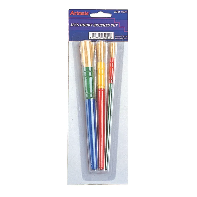 Artmate 3pcs Hobby Brushes Set