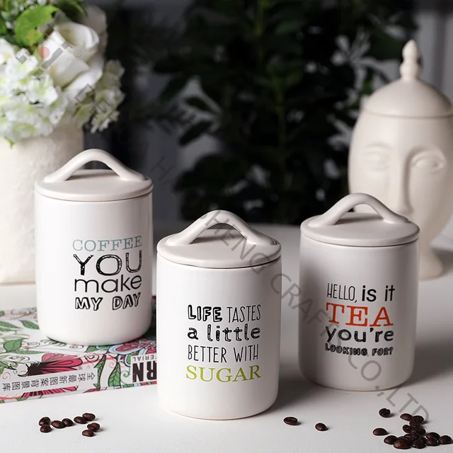 Ceramic Jar with decal