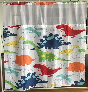 Print shower curtain/ SHEER
