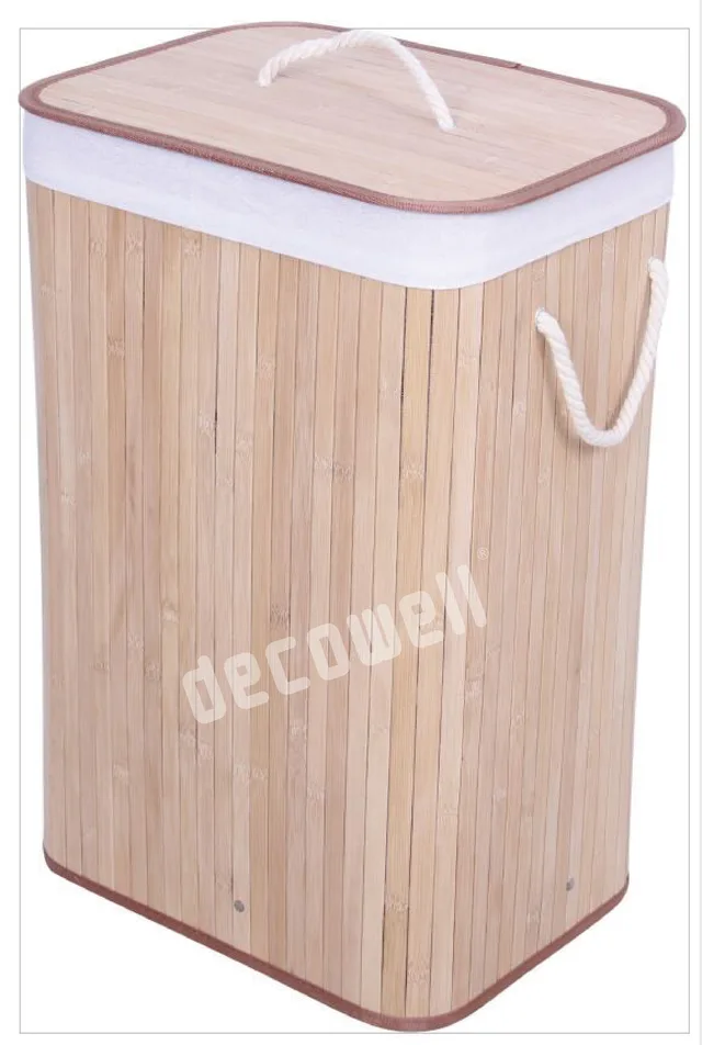 Bamboo laundry basket