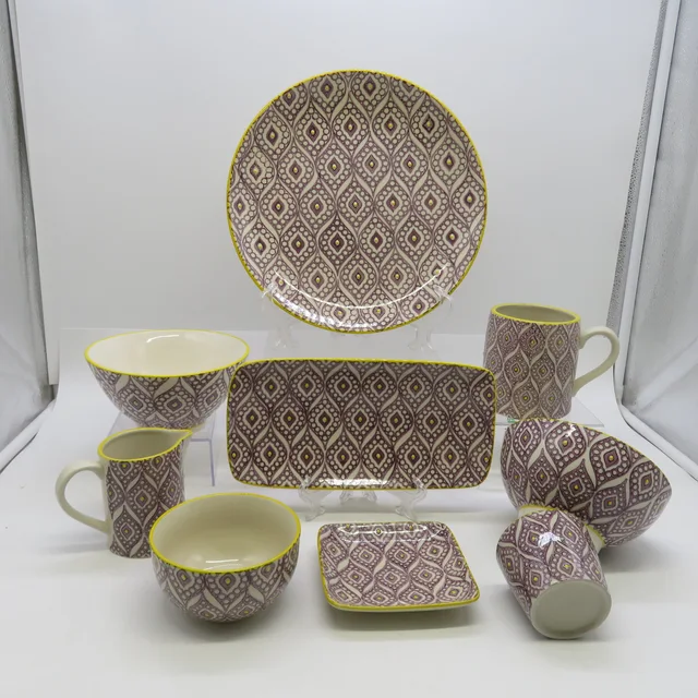 Handpainted Beautiful Eyes Style Tableware Stoneware