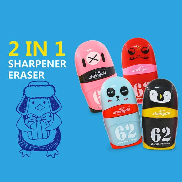 Zd-0062 Single Hole Sharpener With Eraser