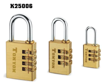 Brass combination padlock