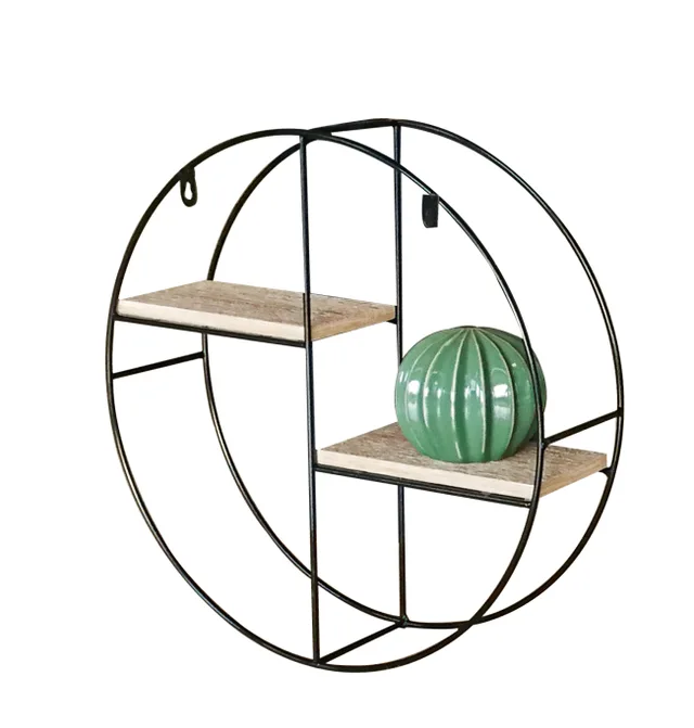 Best selling Round metal line wall hanging，wall shelf
