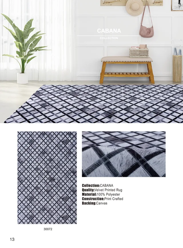 Chenille Printed rug