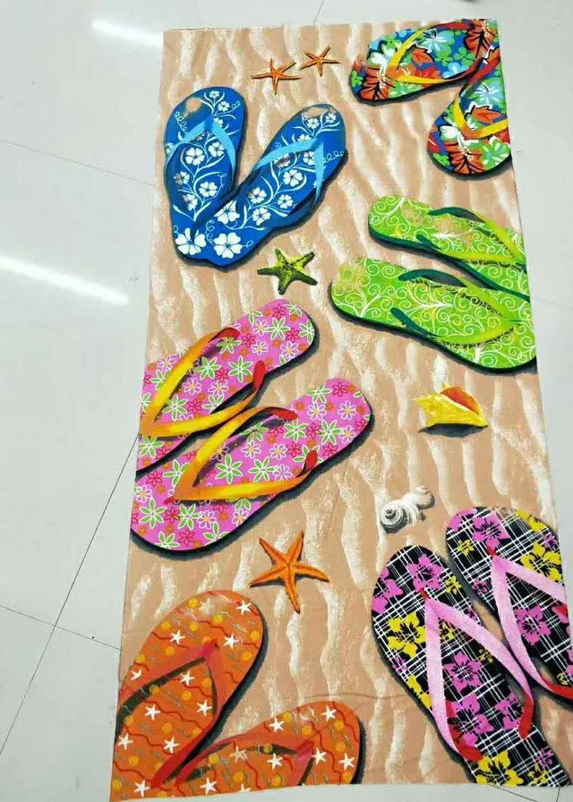Reactive Printed Recycled Microfiber Beach Towel, Beach Towel Microfiber Beach Towel Sublimation