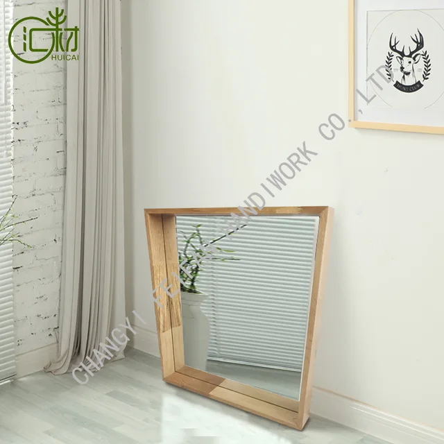 HUICAI 50*60cm wall mounted hanging mirror square box for bathroom living room