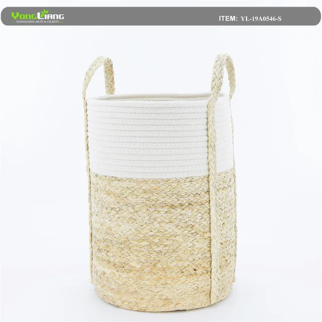 Maize + Cotton Rope Storage Basket