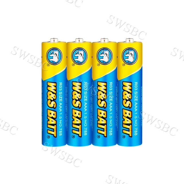 W&S BATT Brand Carbon Zinc Battery R03