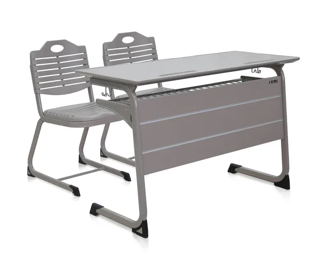Double desk and chair