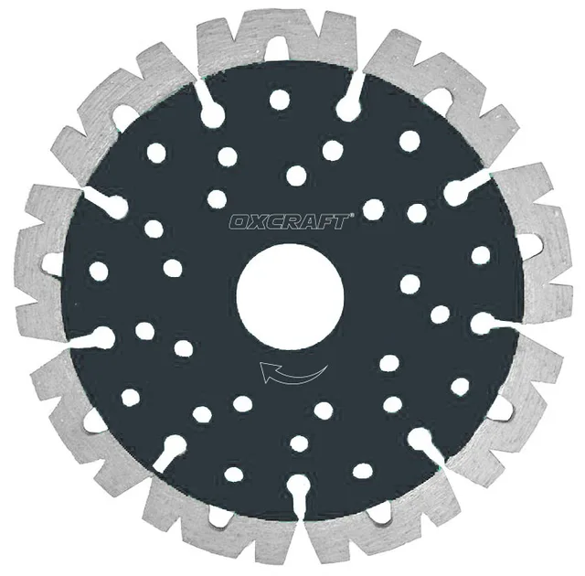 Laser welded diamond saw blade for granite