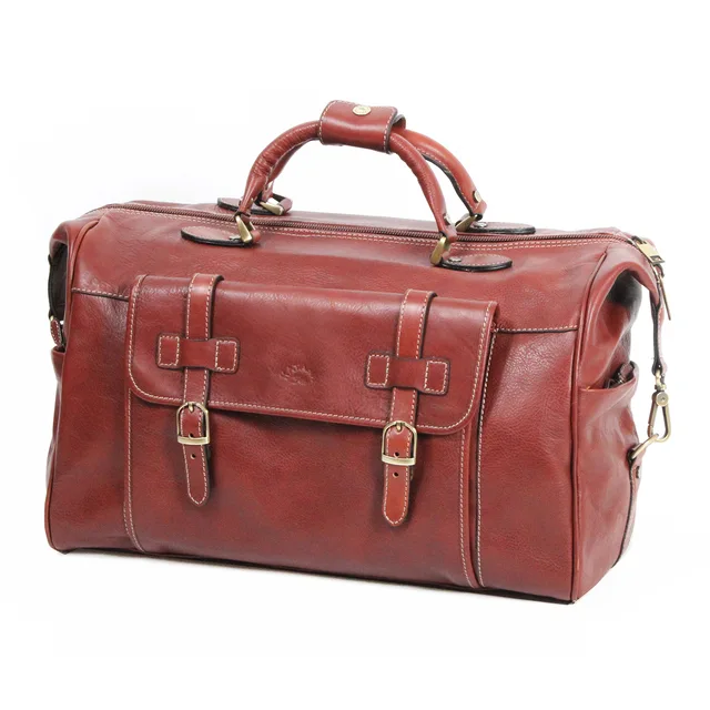 Leather travel bag