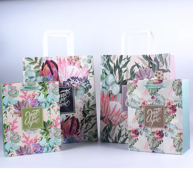 Custom luxury gift paper bag shopping paper bags printed logo