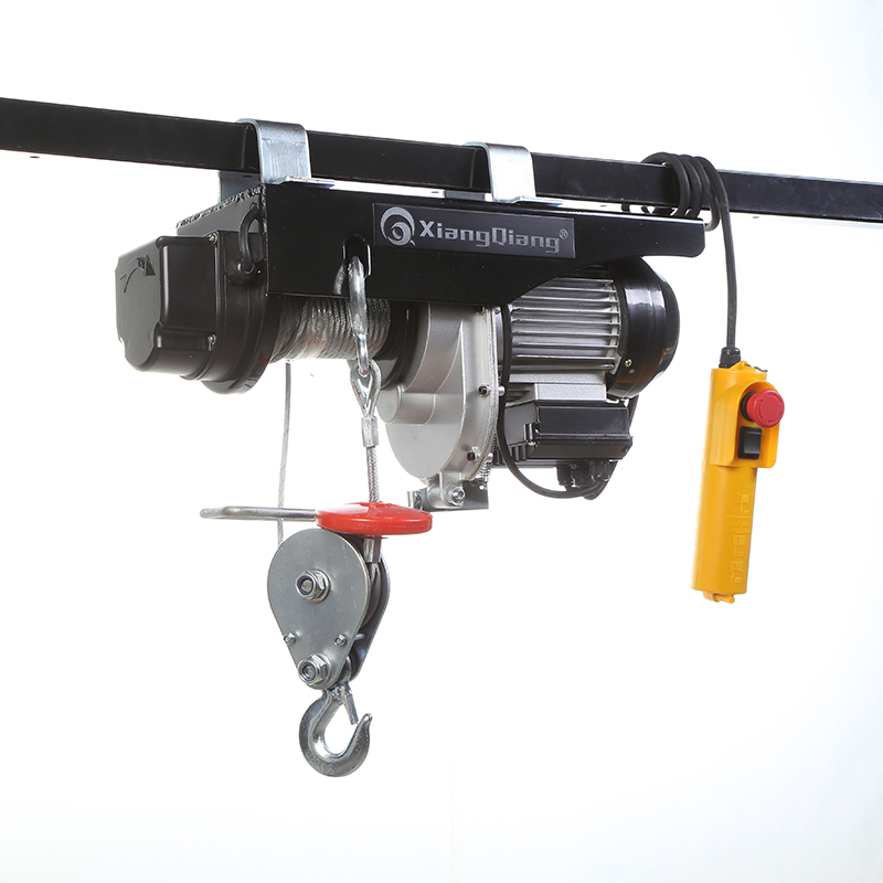 Single-phase electric wire rope hoist with double limits