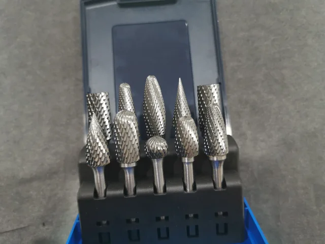 Tungsten carbide burr 10pack plastic set