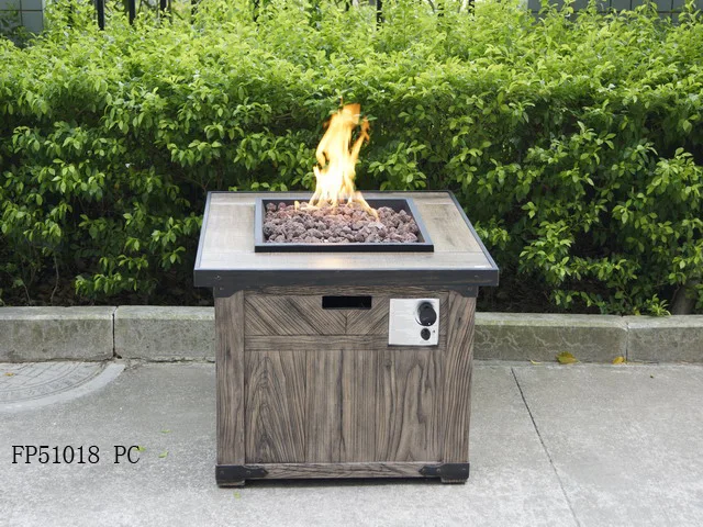 32" elm square firepit