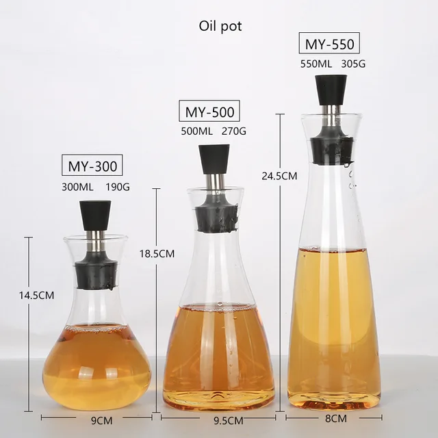 Borosilicate glass oil pot