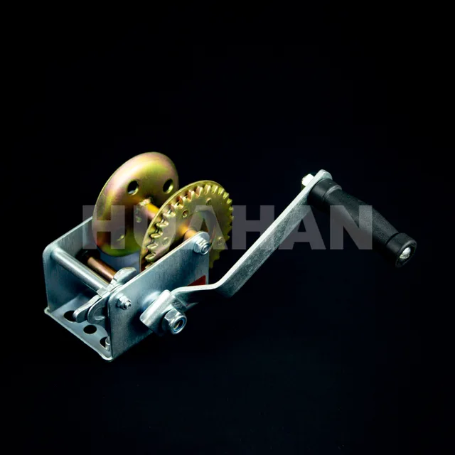 Hand Winch W/O Wire Rope And Strap