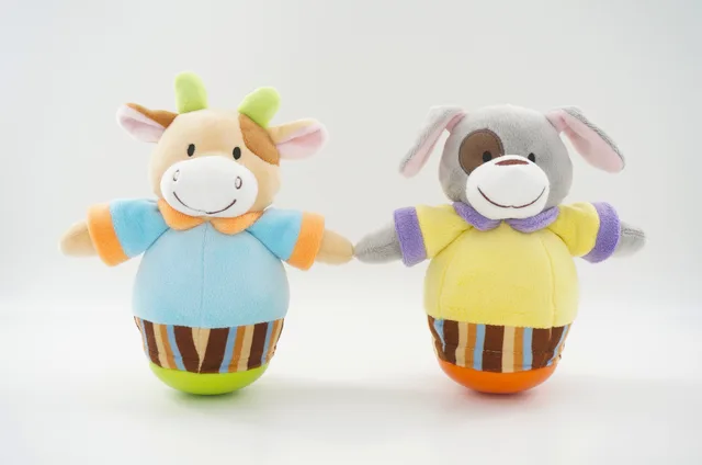 Baby tumbler toys with crinkle paper