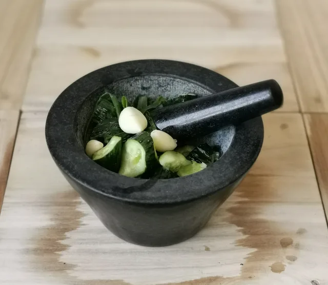 Granite mortar & pestle