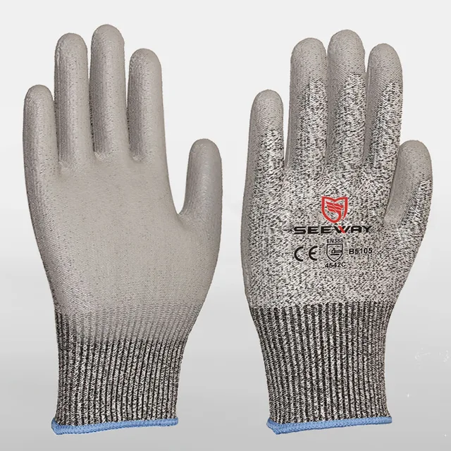 Cut resistant PU gloves