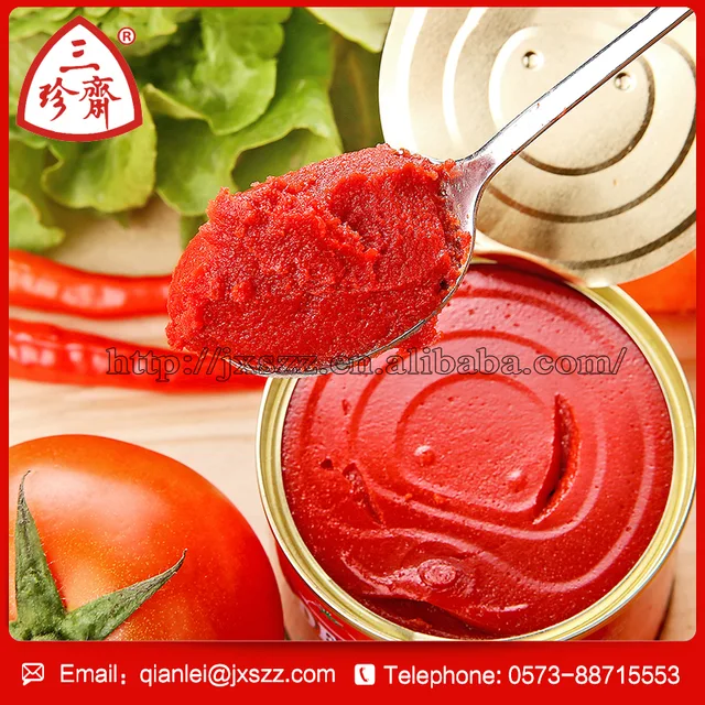 Canned tomato paste