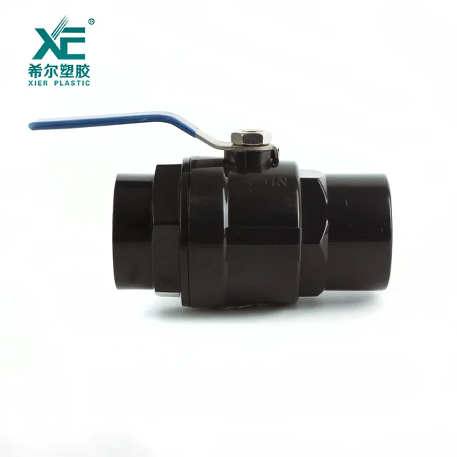 PVC Two Pieces Ball Valve-Ss201 Handle