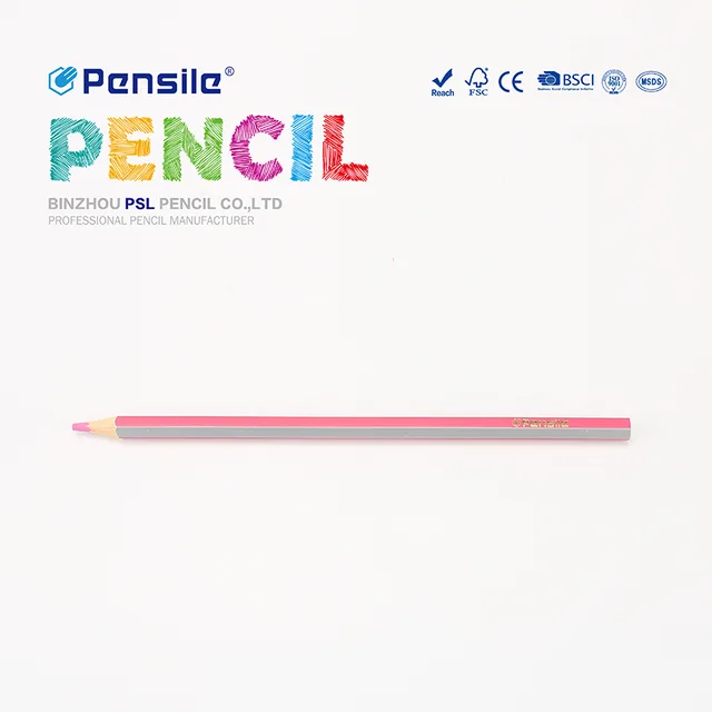 Striped color pencils