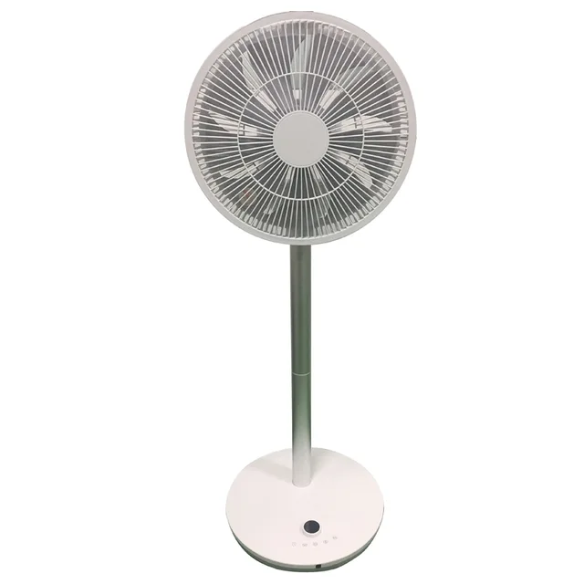 Quiet DC Motor Oscillating Standing Pedestal Turbo Silence 12" Fan, Powerful and Quiet Speed, with 12 Speed setting and timer, 3 Silent Modes, 16h On/Off Timer, 2 in 1 convertible to both stand and desktop, touch panel digital display, 8 meter range Remot