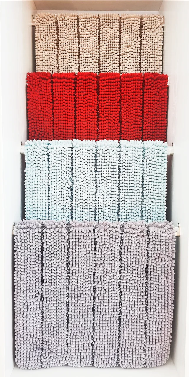 9+2 chenille/silk bathmat