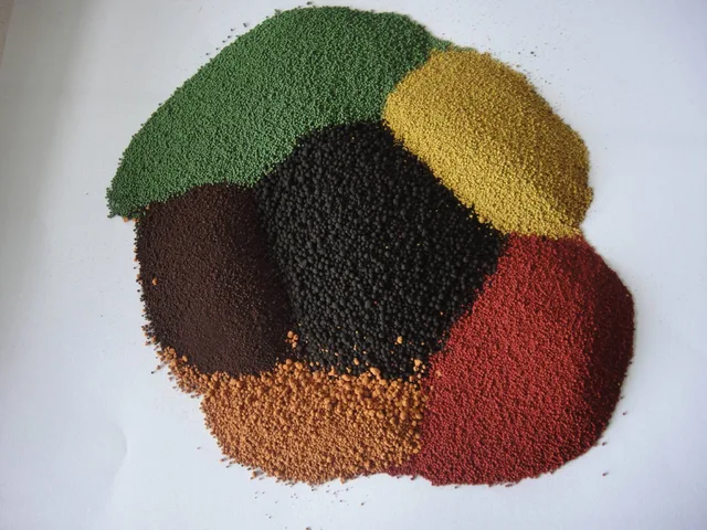 Granular Iron Oxide Pigments