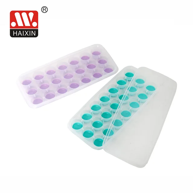 Haixin durable ice cube makers large 18 plastic ice cube molds silicone