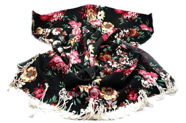 Flower Pashmina Ladies Shawl
