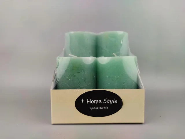 Set of 4 rustic candles