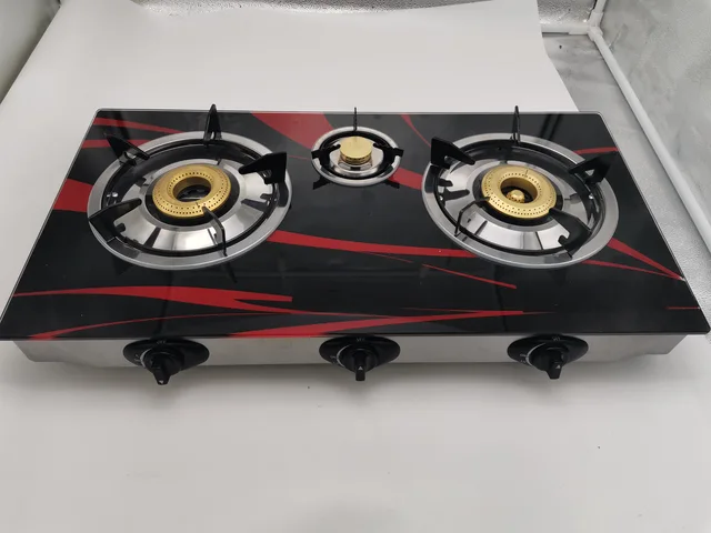 Glass gas cooker