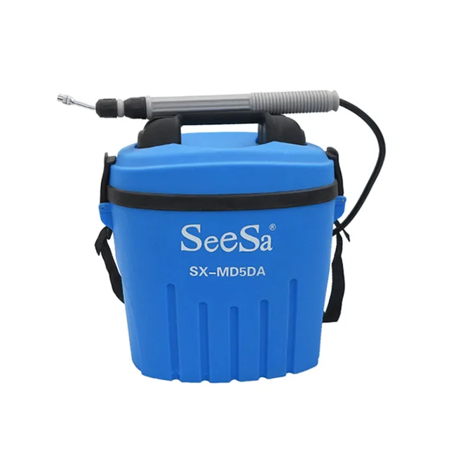 Seesa 5/8L battery electric pressure shoulder garden yard water mist sprayer