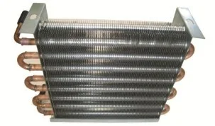 Display cabinet condenser copper tube fin type condenser