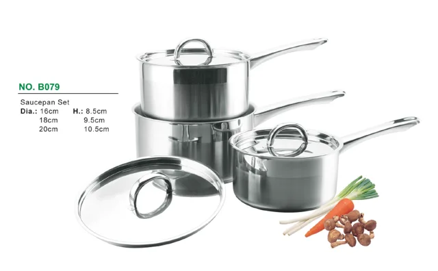 6pcs Stainless Steel cookware sets