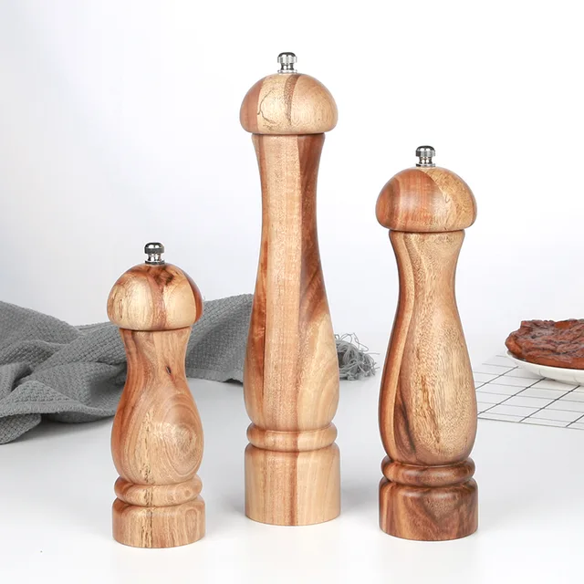Acacia pepper mill pepper mill pepper grinder, ceramic grinder