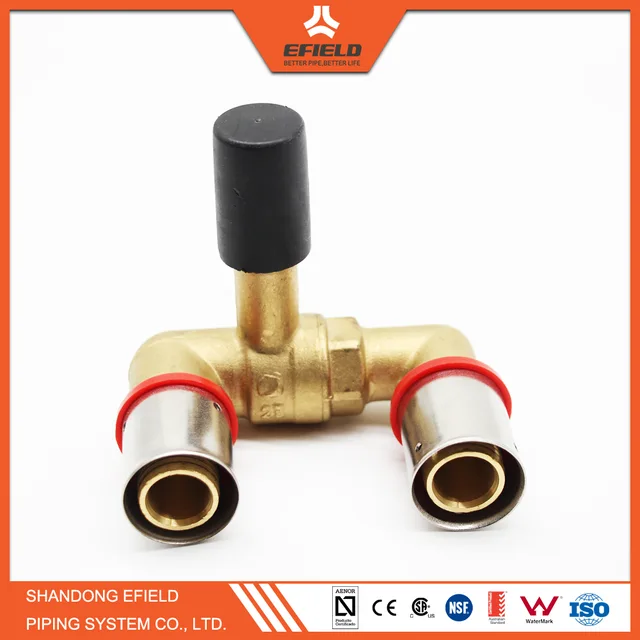 Brass Ball Valve U style valves press fittings
