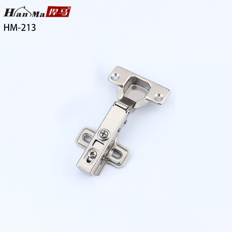 Cabinet kitchen furniture hardware hydraulic hinge with two hole plate