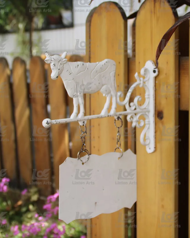 Cast iron message board