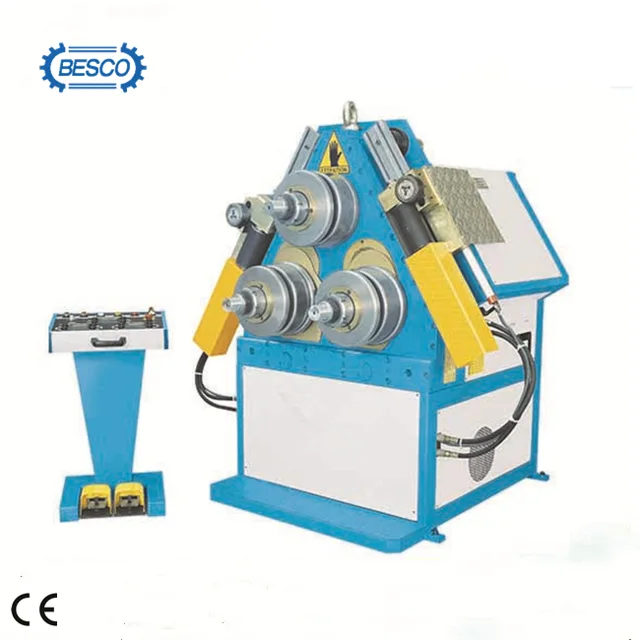 Hydraulic metal strip tube roll bending machine