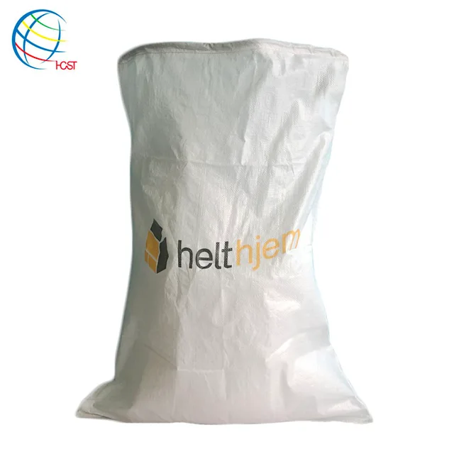 High quality 50kg 100kg pp woven postal bag polypropylene raffia parcel sack BOPP laminated mailing sacos top with sew cord / string / drawing