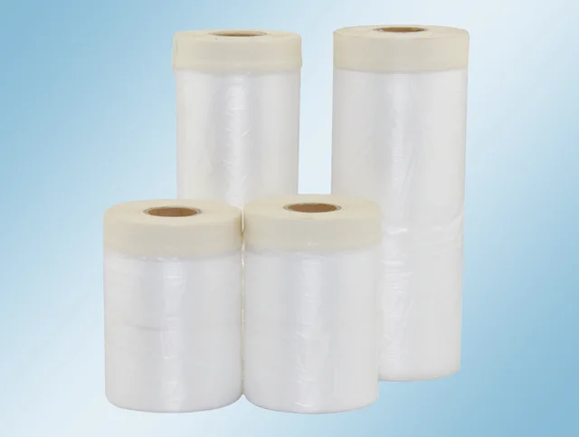 Pre-Taped Drop Masking Film