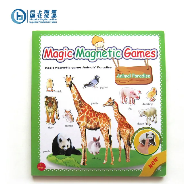 Magnetic playset game book - Animal